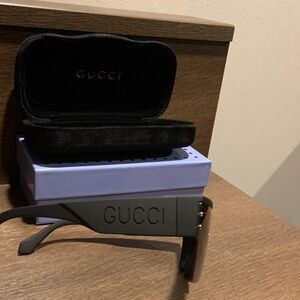 Gucci Gray Sunglasses with Case